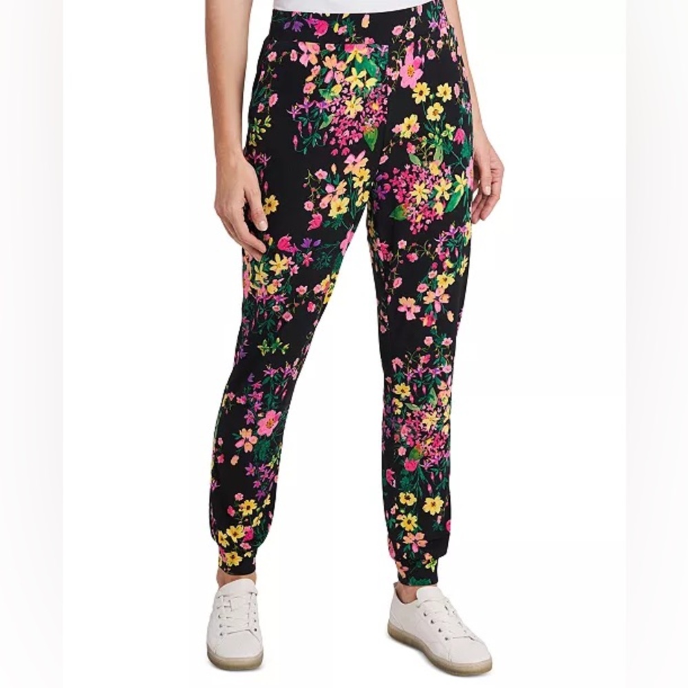 Riley & Rae Mabel Floral-Print Pants Size Large